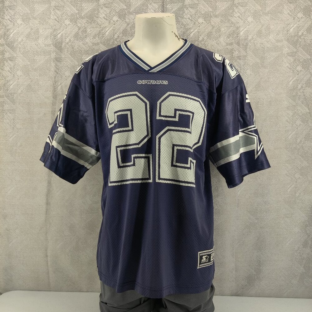 Vintage Dallas Cowboys Jersey Mens Large‎ NFL Starter 90s Emmitt Smith 22